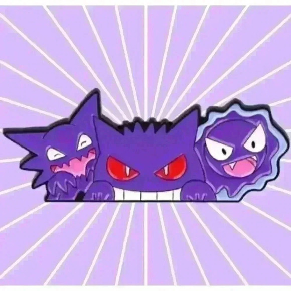 Gastly, Haunter, Gengar Evolution Enamel Pin Collection - Pokémon Fan's … - Picture 3 of 6